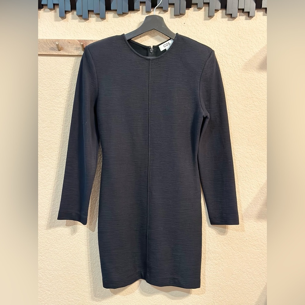 COS mini dress in dark navy